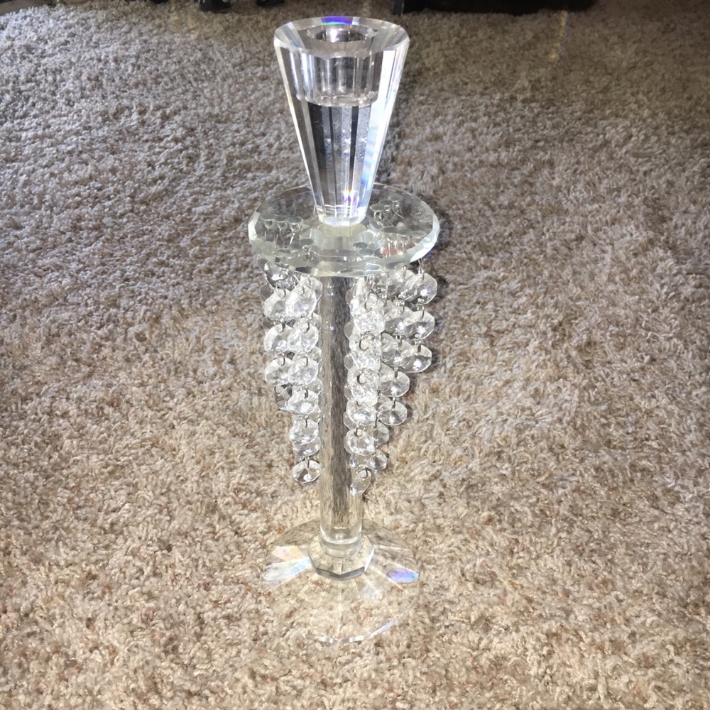 Shannon Crystal candle stick holder